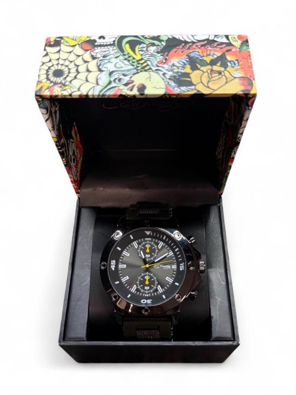 Ed Hardy Men’s Chronograph Watch NIB